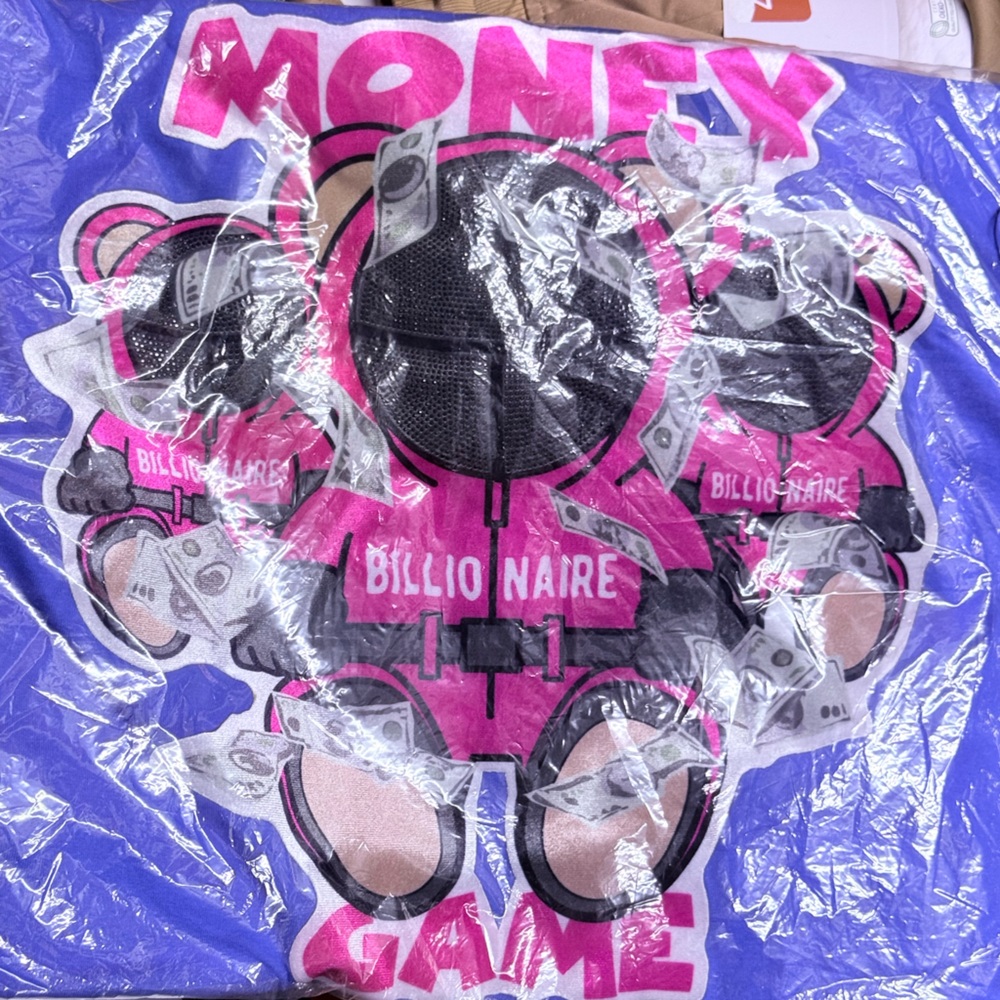 Blue and Pink Graphic T-Shirt